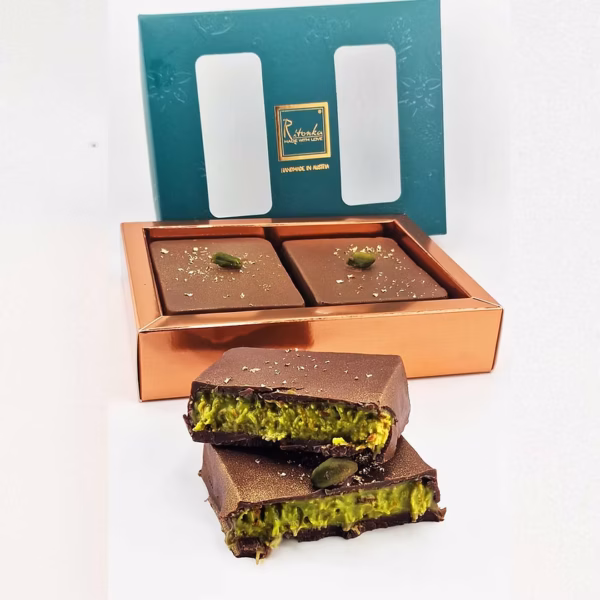 Ritonka Knafeh Chocolate - PISTACHIO (Dubai Schokolade) 🍫 220g – Bild 2