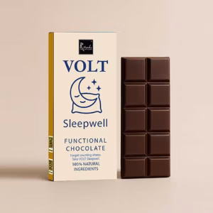 VOLT Sleepwell – Zartbitterschokolade mit Passionsblume, Lavendel & L-Tryptophan