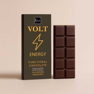 VOLT Energy – Zartbitterschokolade mit Pflanzenextrakten