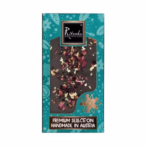 Premium Bitterschokolade - Gold, Rose 95g