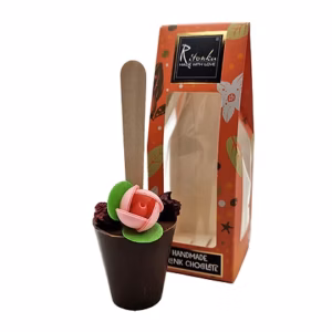 Bitter Trinkschoko Stick - Blume, Kirsche | 60g